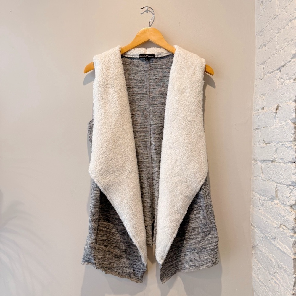 Almost Famous Gray Sherpa Vest